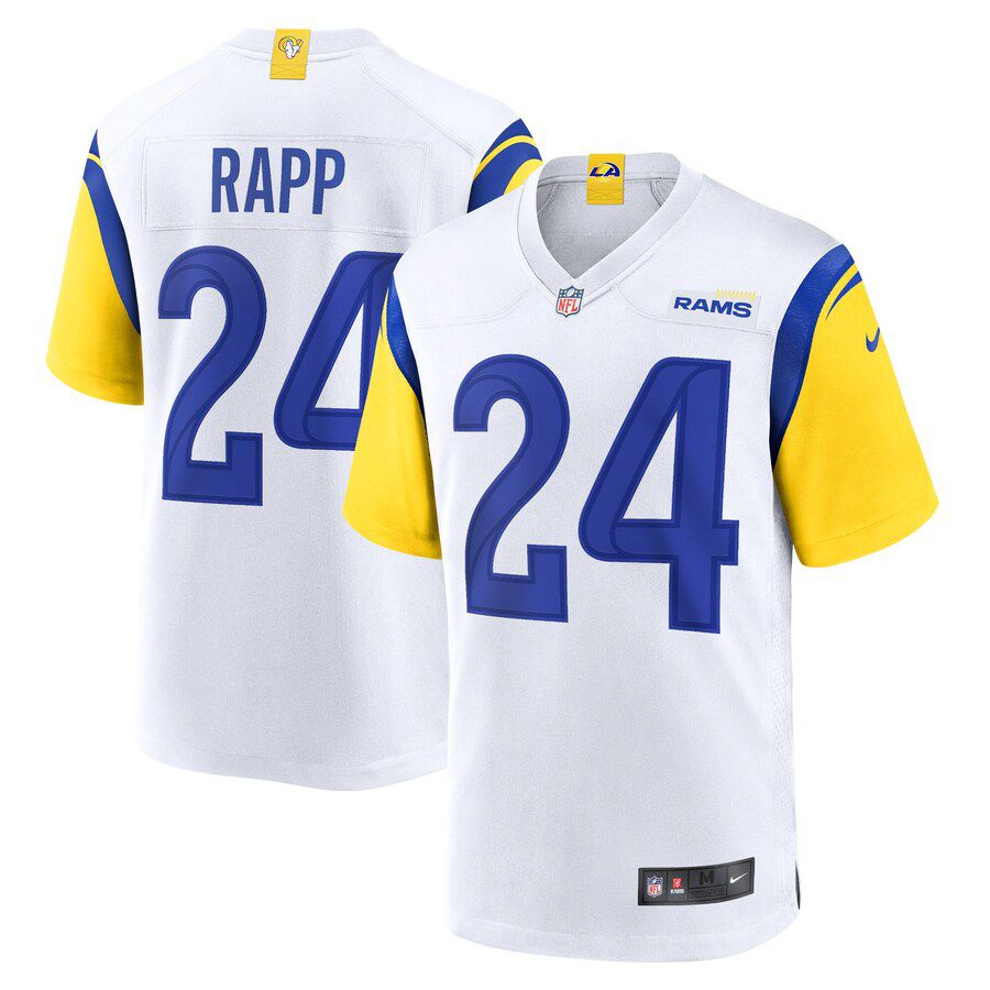 Men Los Angeles Rams #24 Taylor Rapp Nike White Game Alternate NFL Jersey->los angeles rams->NFL Jersey